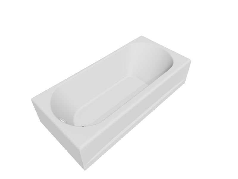 American Standard Princeton 30in x 60in White Porcelain Enameled