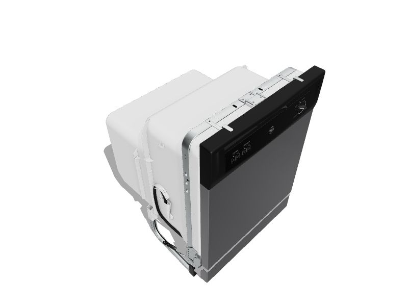 GE 64-Decibel Front Control 24-in Built-In Dishwasher (Stainless Steel