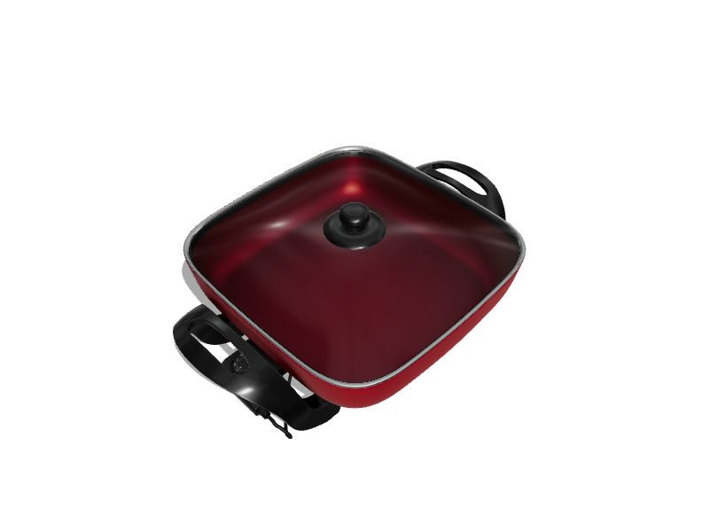 Deni 12Inches L x 12in W 1300Watt NonStick Electric Skillet in the