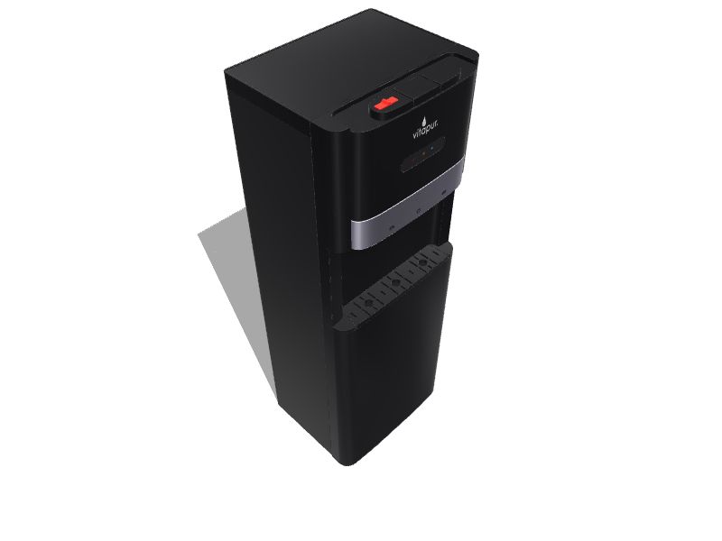 Vitapur Black Bottomloading Cold and Hot Water Cooler in the Water