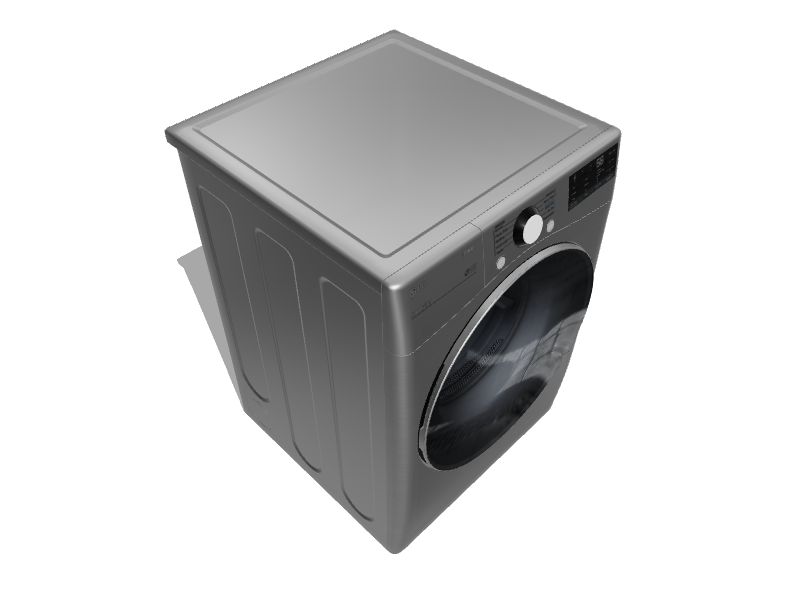 LG 7.4cu ft Reversible Side Swing Door Stackable Smart Gas Dryer