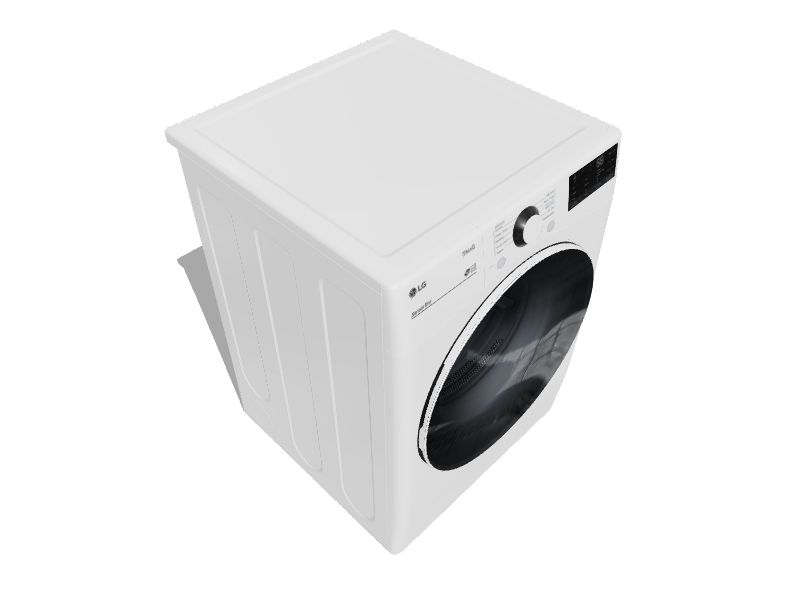 LG 7.4cu ft Reversible Side Swing Door Stackable Smart Gas Dryer