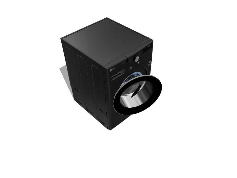 LG TurboWash 360 4.5cu ft High Efficiency Stackable Steam Cycle Smart