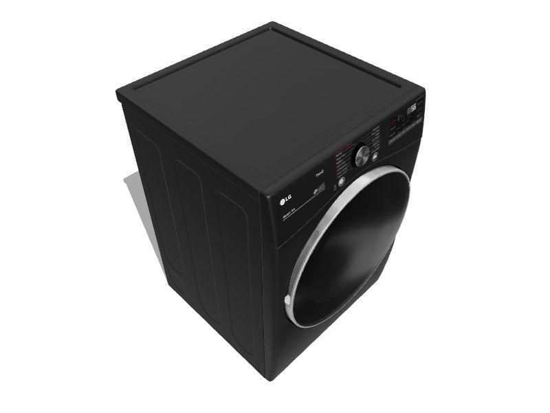 LG TrueSteam 7.4cu ft Stackable Steam Cycle Smart Electric Dryer