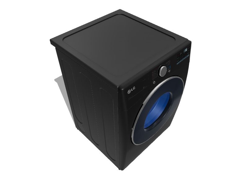 LG TurboSteam Smart WiFI Enabled 7.4cu ft Reversible Side Swing Door