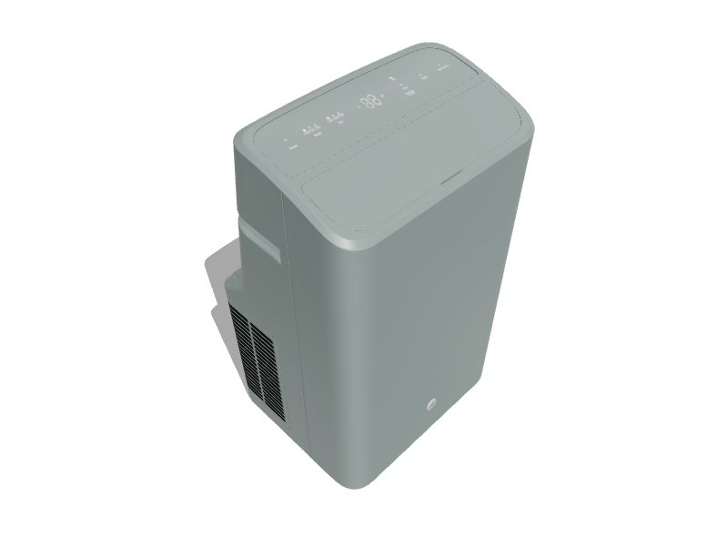 GE 7500BTU DOE (115Volt) Grey Vented WiFi enabled Portable Air
