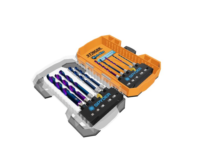 Spyder Stinger MachBlue 10Piece Assorted Highspeed Steel Jobber