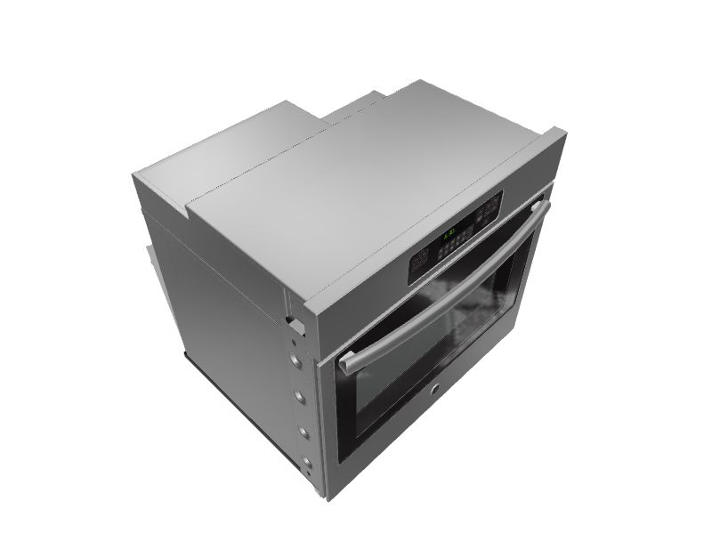 GE 30in SelfCleaning Single Electric Wall Oven (Stainless Steel) at