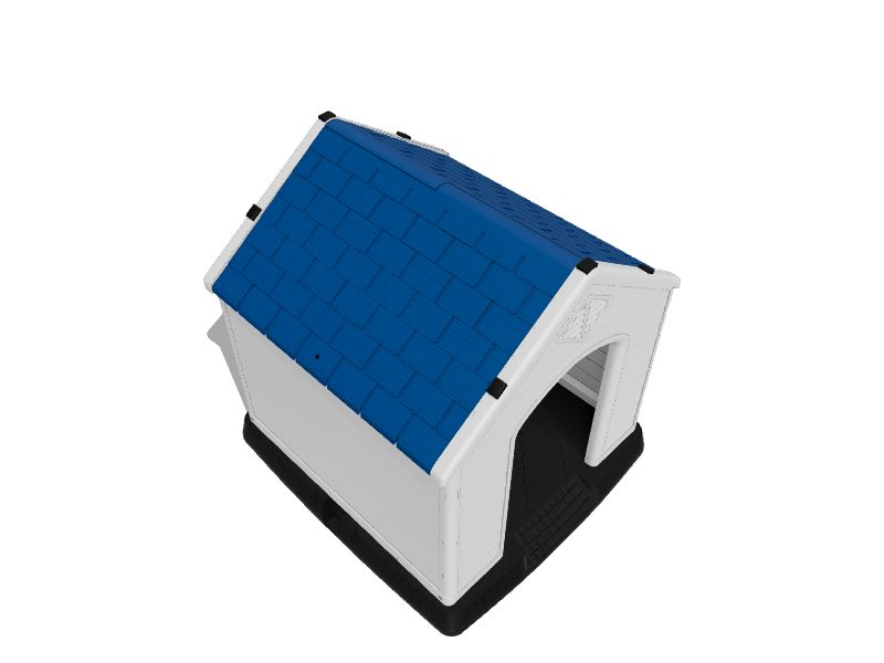 WELLFOR Plastic Indoor/Outdoor Small Dog Pet House in the Pet Houses