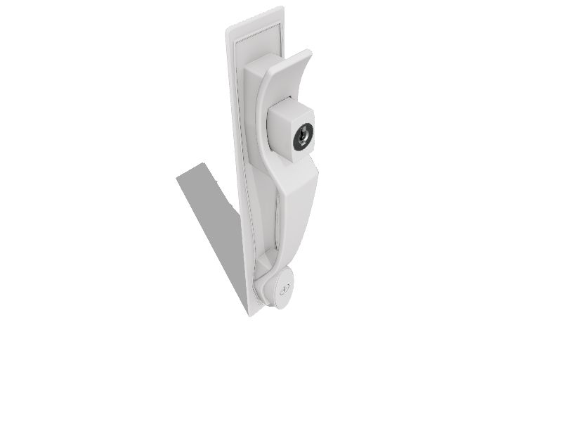 LARSON White Pushbutton Handle in the Screen Door & Storm Door Handles department at