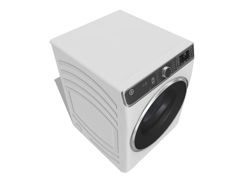 GE 7.8cu ft Stackable Steam Cycle Smart Electric Dryer (White) ENERGY