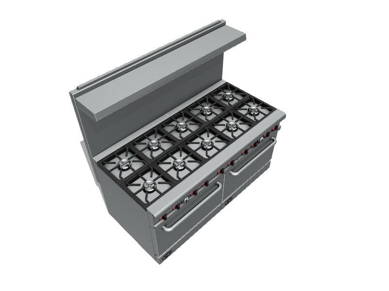 SABA 60in 10 Burners 5.6cu ft / 5.6cu ft Slidein Natural Gas Double