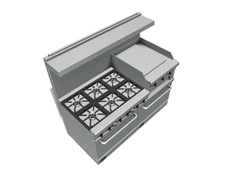 SABA 60in 11 Burners 5.6cu ft / 5.6cu ft Slidein Natural Gas Double