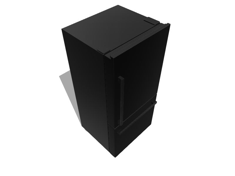 Hisense 17.2cu ft Counterdepth BottomFreezer Refrigerator (Black