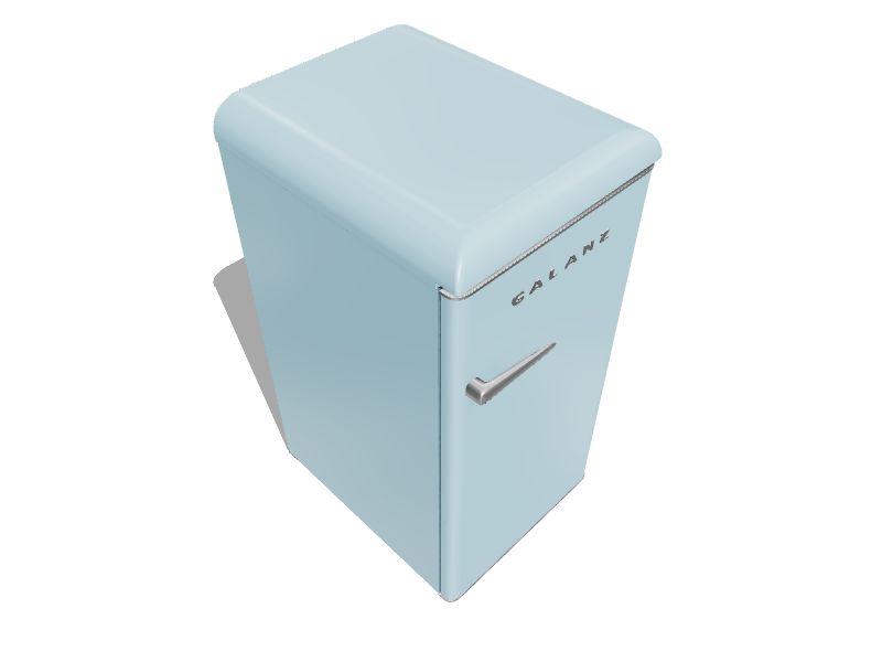 Galanz Retro single door 3.3cu ft Standarddepth Freestanding Mini