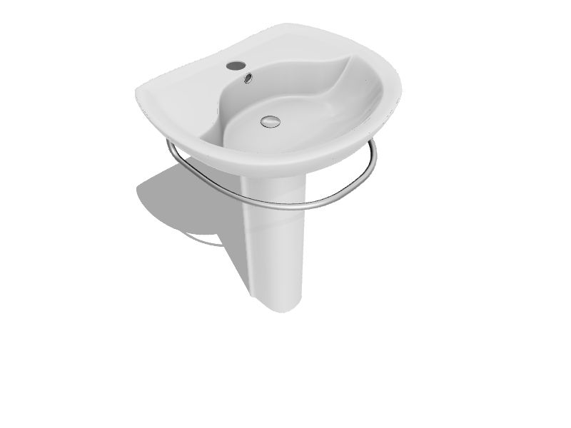 American Standard Ravenna Vitreous China White Pedestal Sink Combo (20