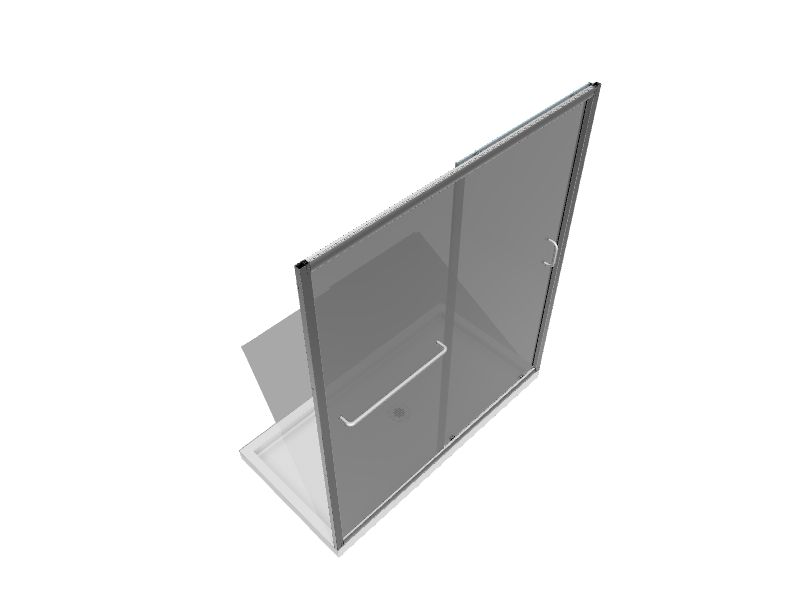 DreamLine InfinityZ Chrome 56in to 60in W x 72in H Semiframeless