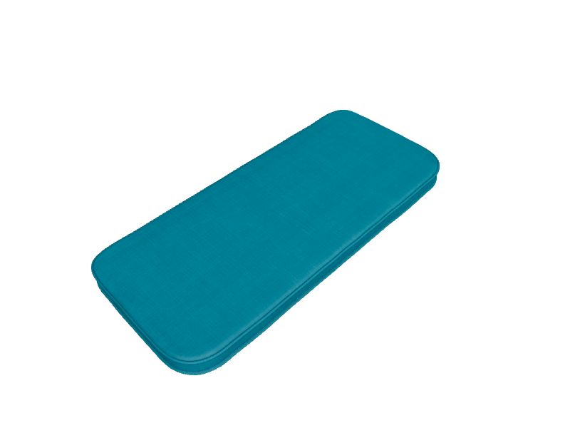 Style Selections Valleydale 42in x 18.5in Teal Patio Loveseat Cushion