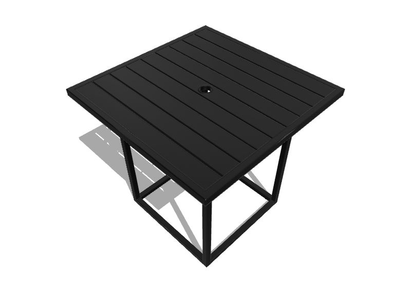 Style Selections Edgemere Square Outdoor Dining Table 30in W x 30in L at