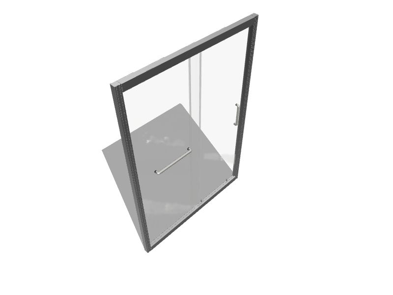 Lordear Bathroom Shower Door Brushed Nickel 461/2in to 48in W x 72