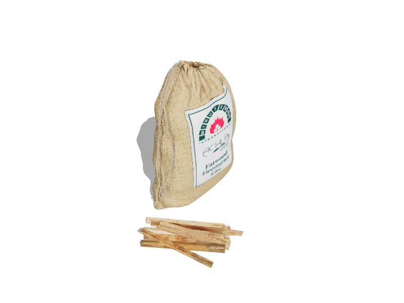 Minuteman International Fire Starting Fatwood Sticks in Printed Burlap