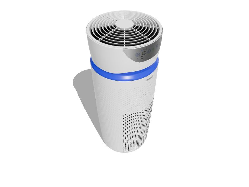HOMEDICS 5-Speed Ionic White HEPA Air Purifier ENERGY STAR (Covers: 345
