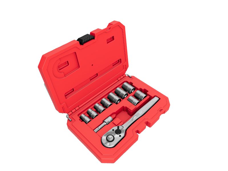 CRAFTSMAN 11Piece Metric Polished Chrome Mechanics Tool Set with Hard