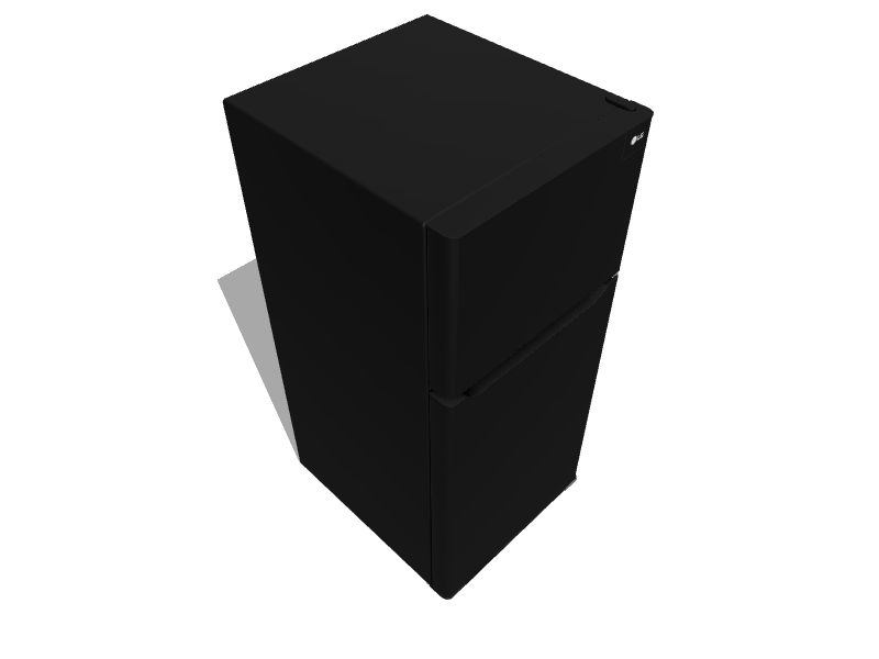 LG 20.2cu ft TopFreezer Refrigerator (Black) ENERGY STAR in the Top
