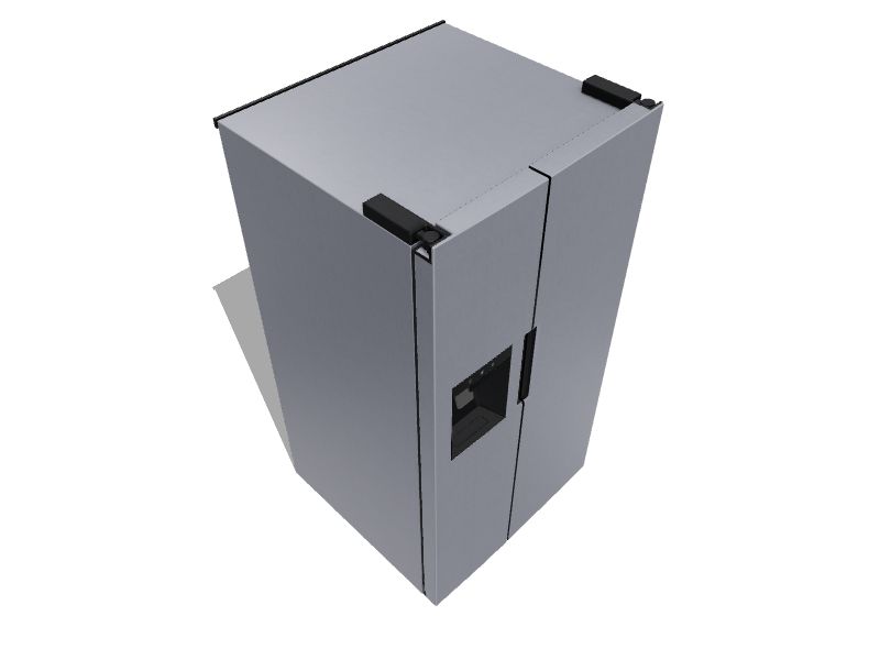 Midea 26.3-cu ft Side-by-Side Refrigerator with Ice Maker (Stainless