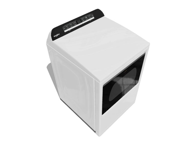 Whirlpool Smart Capable 7.4cu ft Steam Cycle Smart Electric Dryer (White) ENERGY STAR in the