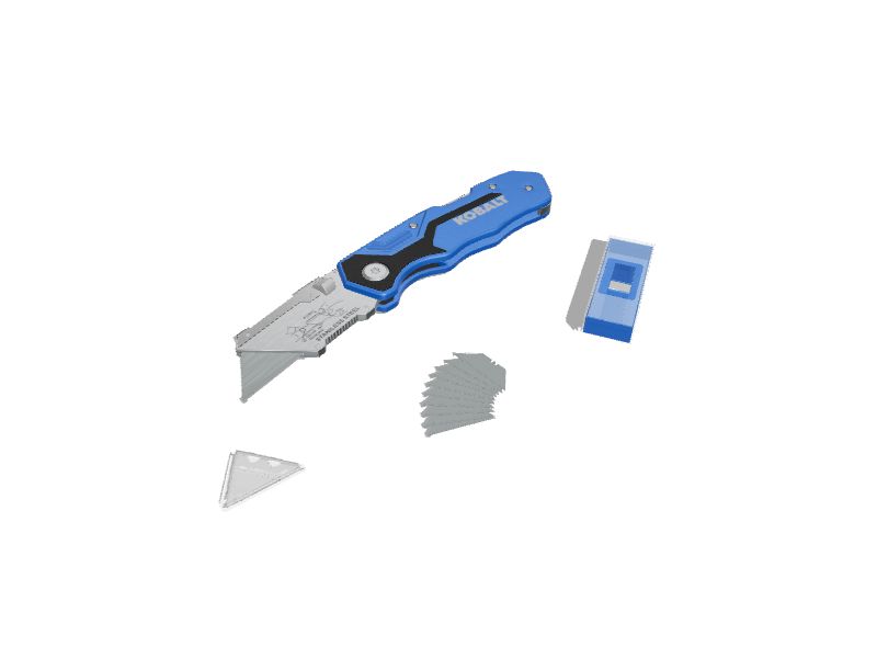 Kobalt Lockback 11Blade Folding Utility Knife in the Utility Knives
