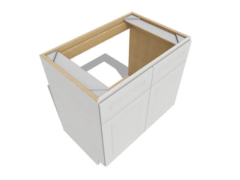 Valleywood 36in W x 34.5in H x 24in D Pure White Painted