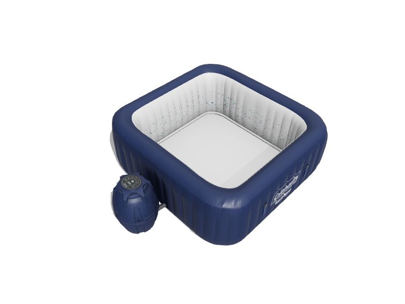 Coleman 29-in x 20-in 4-Person Inflatable Square Hot Tub in the Hot