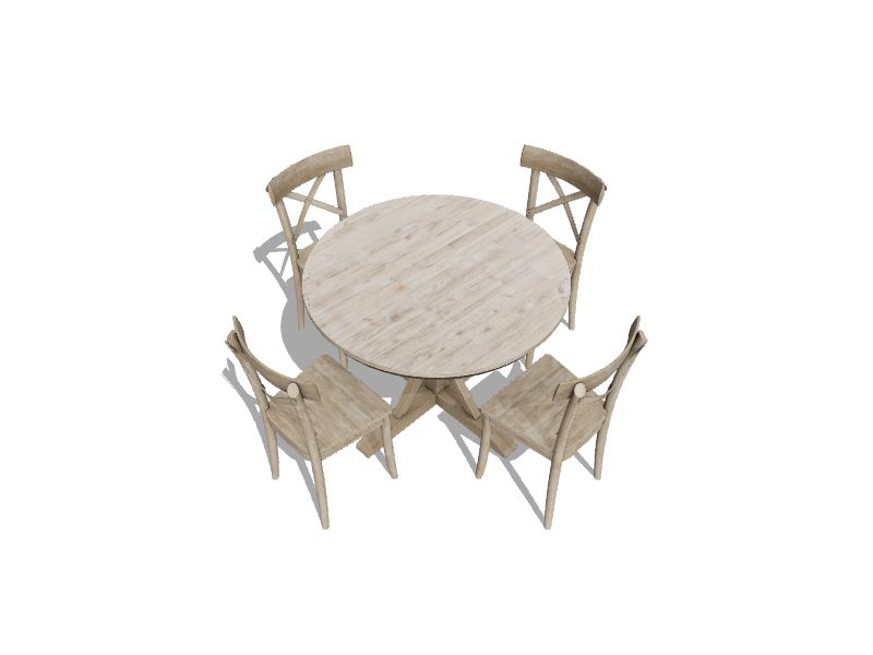 Picket House Furnishings Keaton Beach Transitional Dining Room Set with