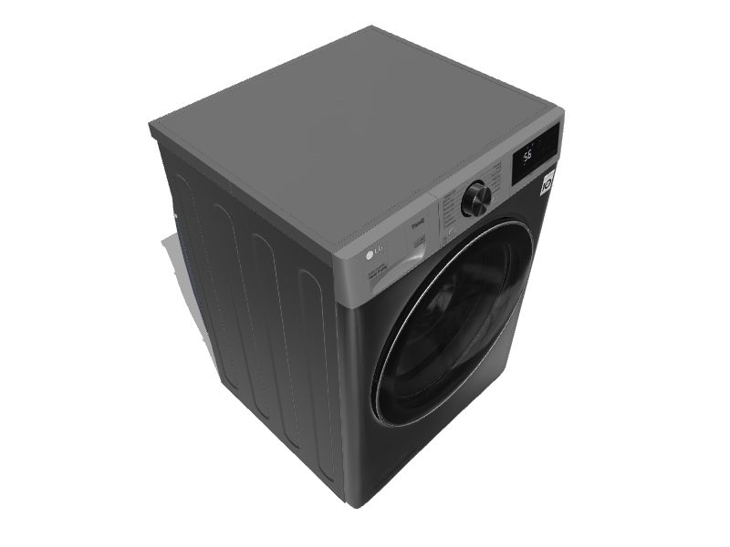 LG 4.2cu ft Ventless Smart Electric Dryer (Graphite Steel) ENERGY STAR