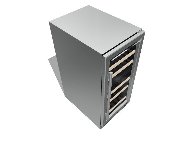 NewAir 14.8in W 29Bottle Capacity Black, Stainless Dual Zone Cooling