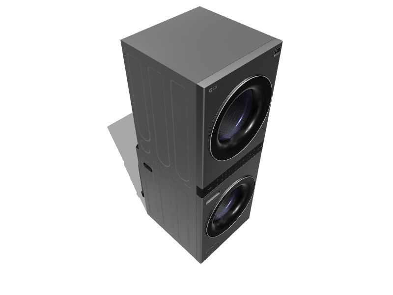 LG STUDIO WashTower Electric Stacked Laundry Center with 5cu ft Washer