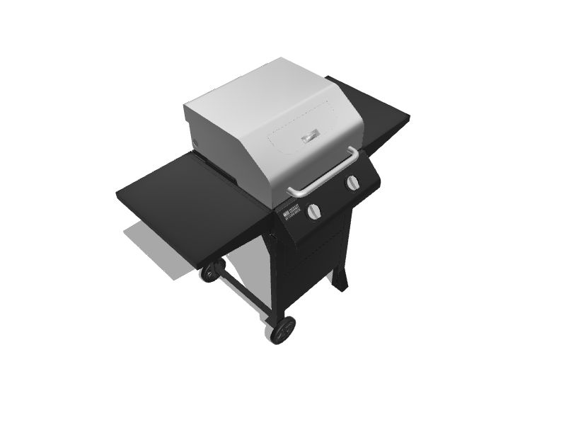 American Gourmet Black and Stainless 2Burner Liquid Propane Gas Grill