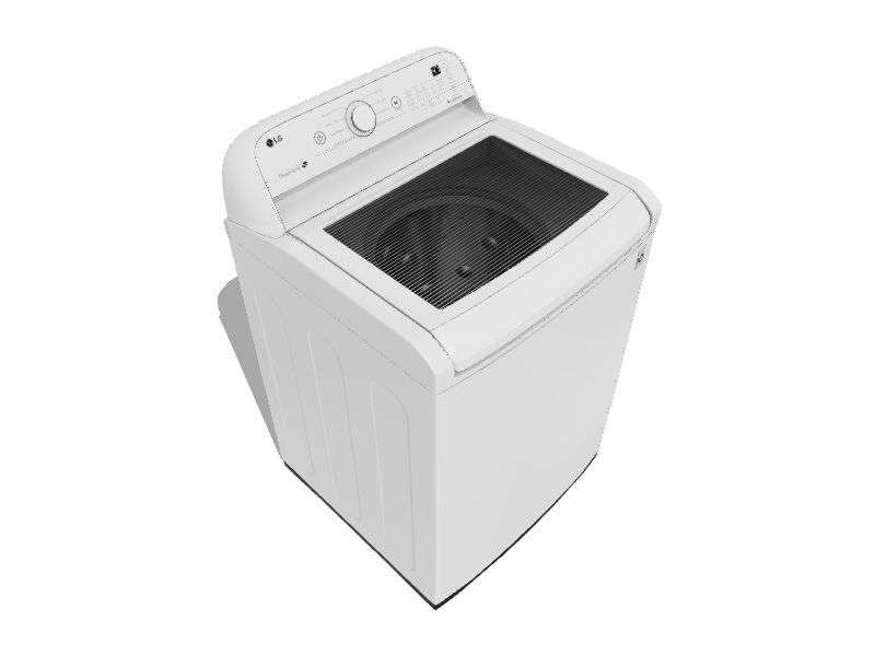 LG ColdWash 4.5cu ft Impeller TopLoad Washer (White) at