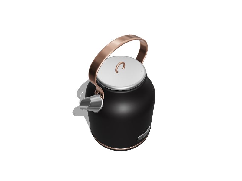 Haden Heritage Black and Copper 7Cup Cordless Electric Kettle in the