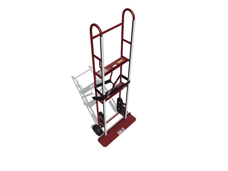 Milwaukee 800lb Capacity 2Wheel Red Steel Appliance Hand Truck in the