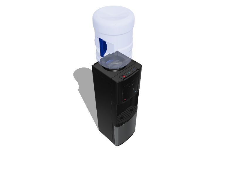 Primo Top Loading Black Toploading Cold and Hot Water Cooler in the