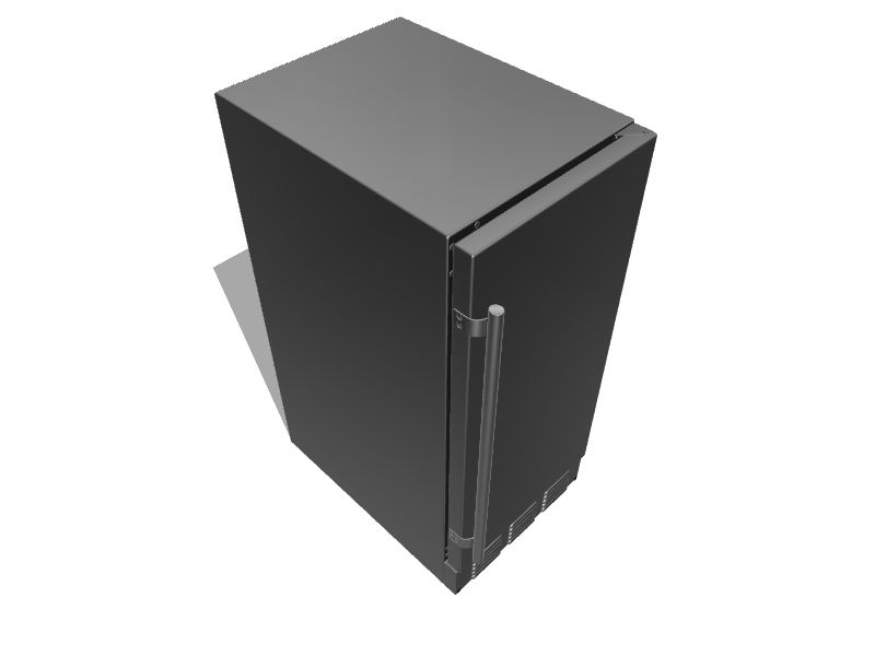 EdgeStar 25lb Reversible Door BuiltIn Cubed Ice Maker (Stainless