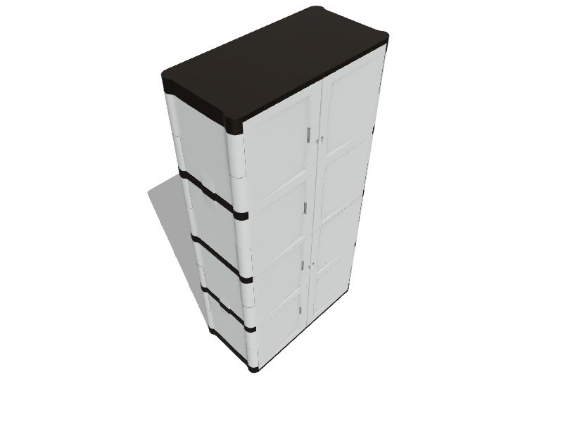 Rubbermaid Plastic Storage 36X18X72 Matttroy