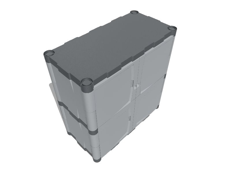 Rubbermaid Plastic Storage 36X18X72 Matttroy