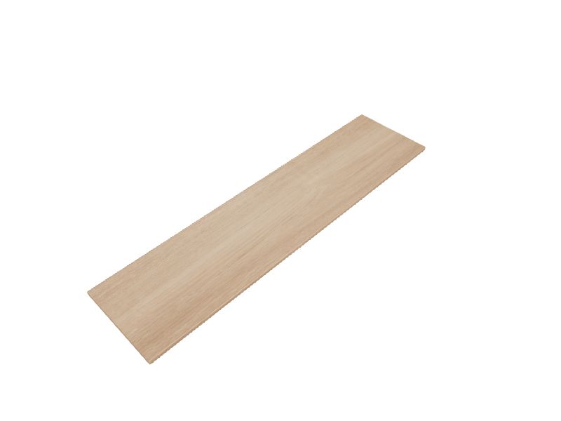 Rubbermaid Organic Ash Shelf Board 47.8in L x 11.8in D (1 Decorative
