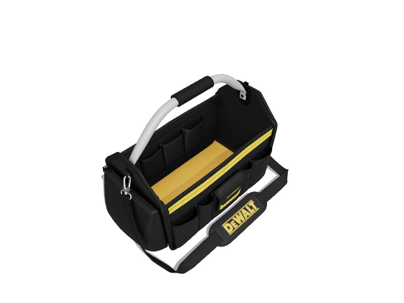 DEWALT Black/Yellow Polyester 8.5in Tool Tote in the Tool Bags