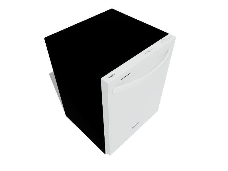 Whirlpool Top Control 24in BuiltIn Dishwasher (White) ENERGY STAR, 50dBA in the BuiltIn