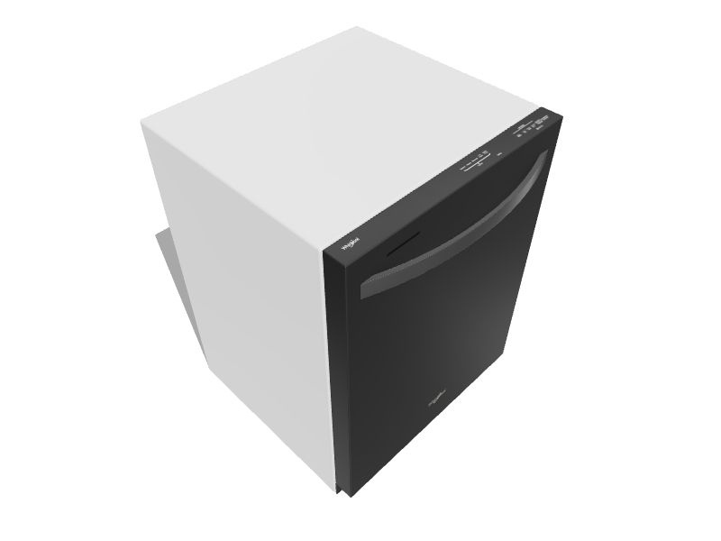 Whirlpool Top Control 24in BuiltIn Dishwasher With Third Rack