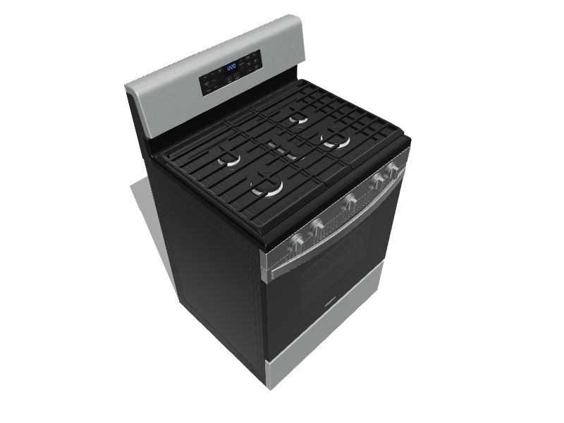 Whirlpool 30in 5 Burners 5cu ft Selfcleaning Air Fry Convection Oven